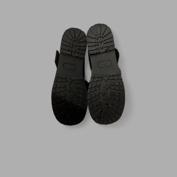 Womens Buckle Straps Round Toe Lace Trim Mary Jane Shoes Size 8 - Picture 5 of 5